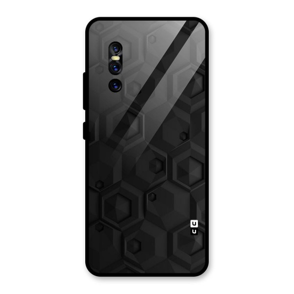 Classic Hexa Glass Back Case for Vivo V15 Pro