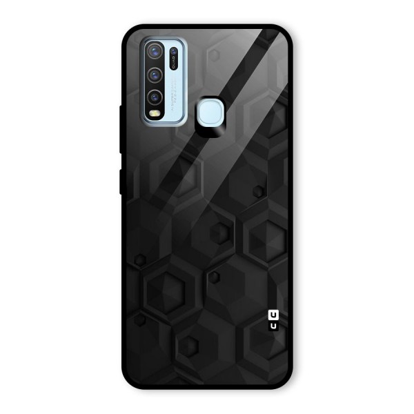 Classic Hexa Glass Back Case for Vivo Y30