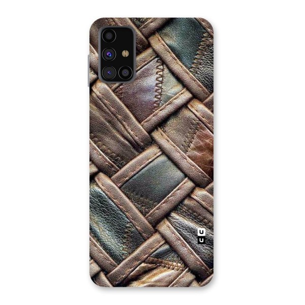 Classic Leather Belt Design Back Case for Galaxy M31s