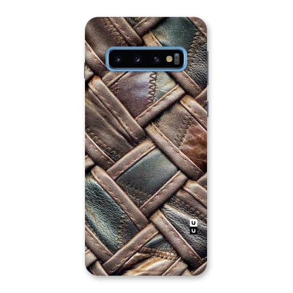 Classic Leather Belt Design Back Case for Galaxy S10