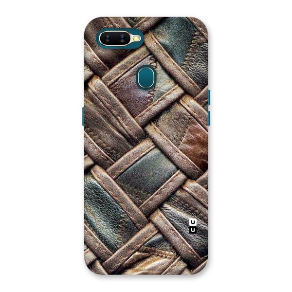 Classic Leather Belt Design Back Case for Oppo A12