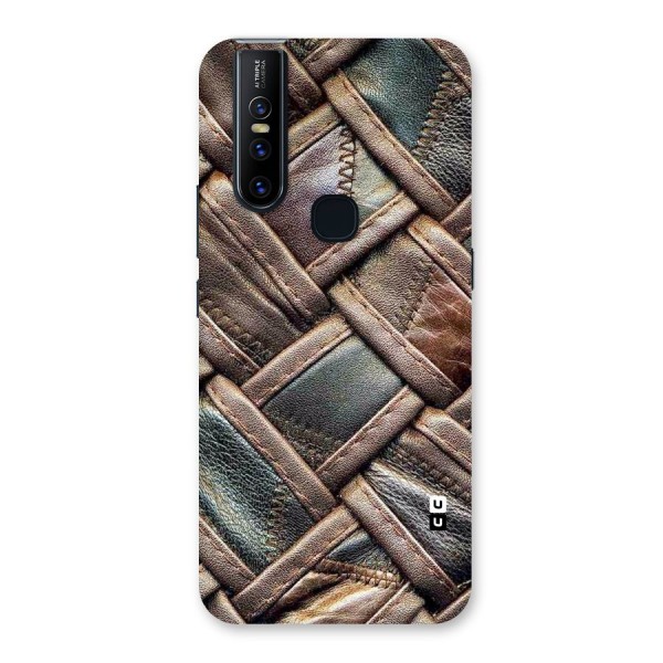 Classic Leather Belt Design Back Case for Vivo V15