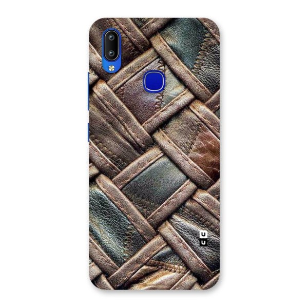 Classic Leather Belt Design Back Case for Vivo Y91