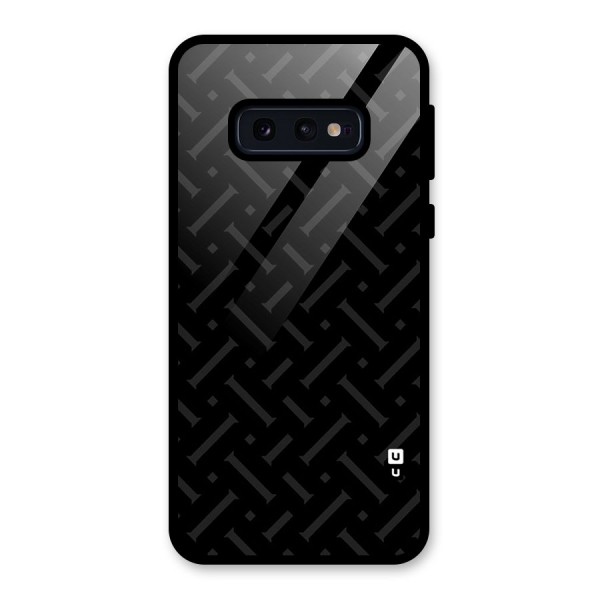 Classic Pipes Pattern Glass Back Case for Galaxy S10e