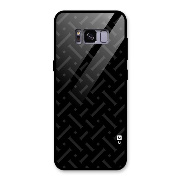 Classic Pipes Pattern Glass Back Case for Galaxy S8