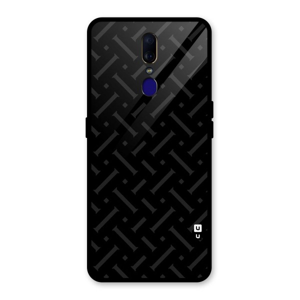 Classic Pipes Pattern Glass Back Case for Oppo F11