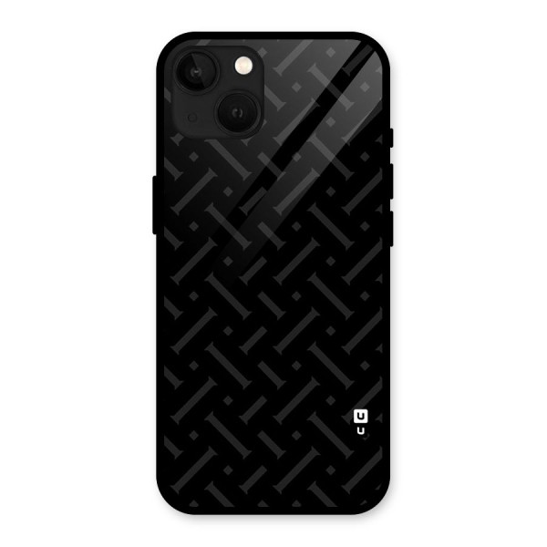 Classic Pipes Pattern Glass Back Case for iPhone 13