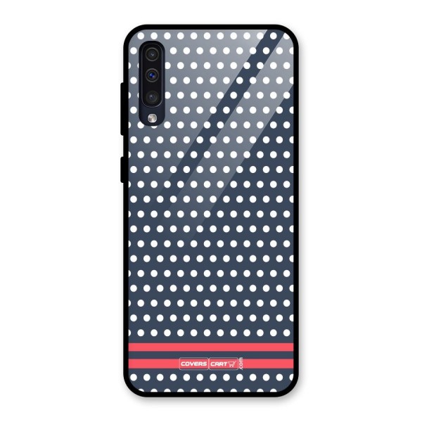 Classic Polka Dots Glass Back Case for Galaxy A50s