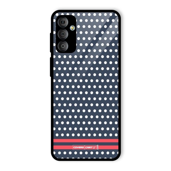 Classic Polka Dots Glass Back Case for Galaxy F23