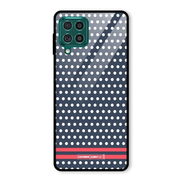 Classic Polka Dots Glass Back Case for Galaxy F62