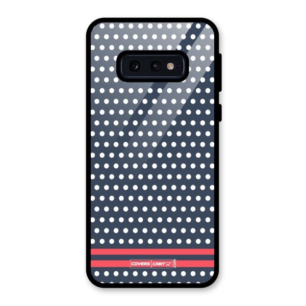 Classic Polka Dots Glass Back Case for Galaxy S10e