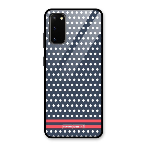 Classic Polka Dots Glass Back Case for Galaxy S20