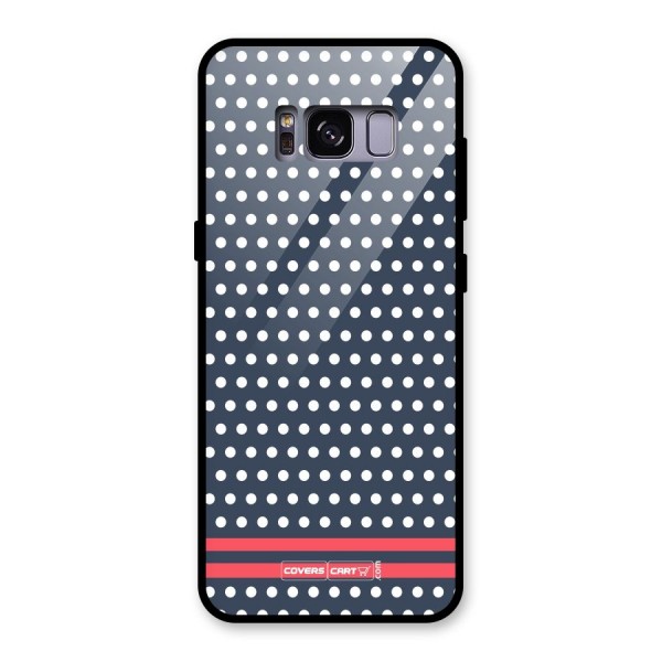 Classic Polka Dots Glass Back Case for Galaxy S8