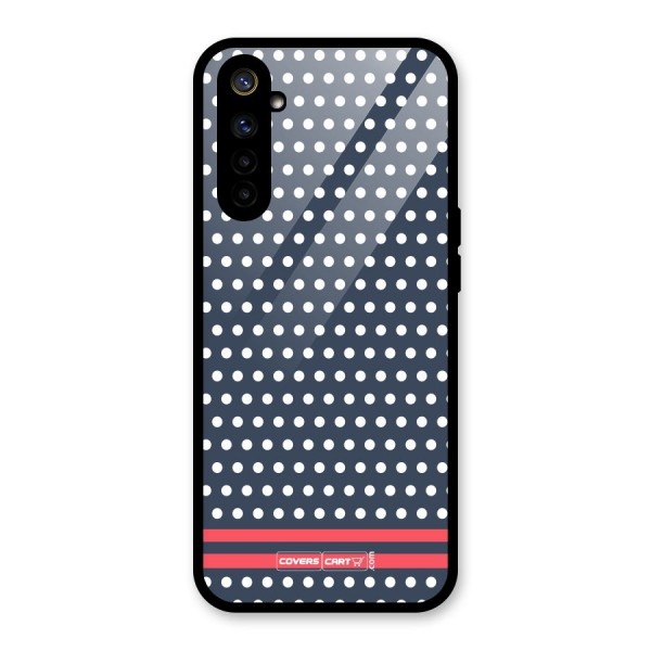 Classic Polka Dots Glass Back Case for Realme 6