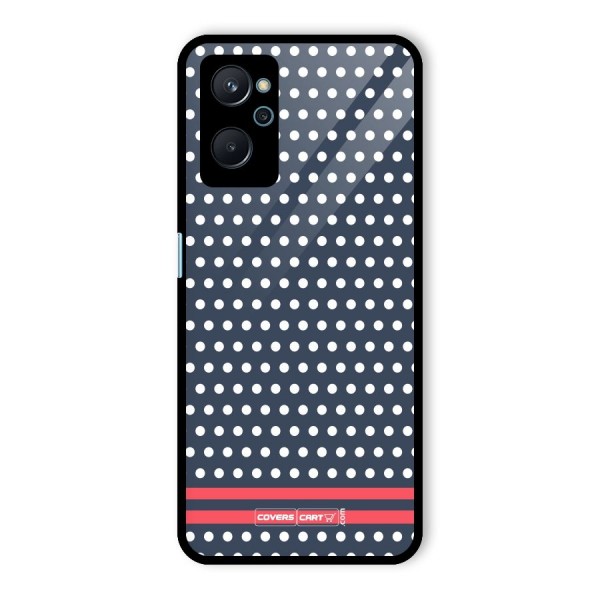 Classic Polka Dots Glass Back Case for Realme 9i