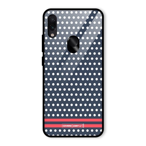 Classic Polka Dots Glass Back Case for Redmi Note 7S