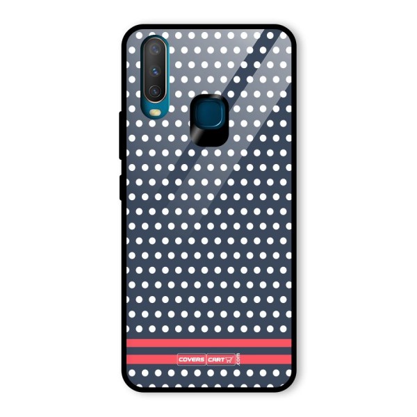 Classic Polka Dots Glass Back Case for Vivo Y12