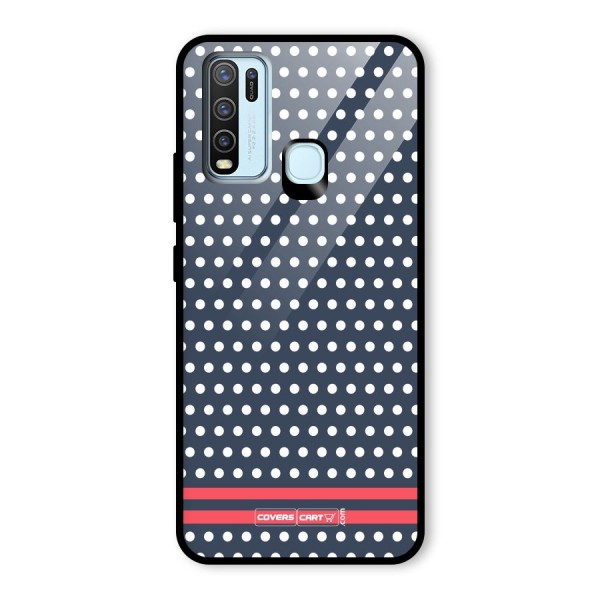 Classic Polka Dots Glass Back Case for Vivo Y30