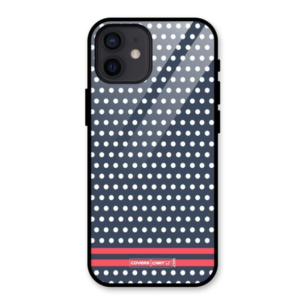 Classic Polka Dots Glass Back Case for iPhone 12