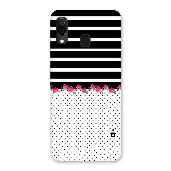 Classic Polka Stripes Back Case for Galaxy A20