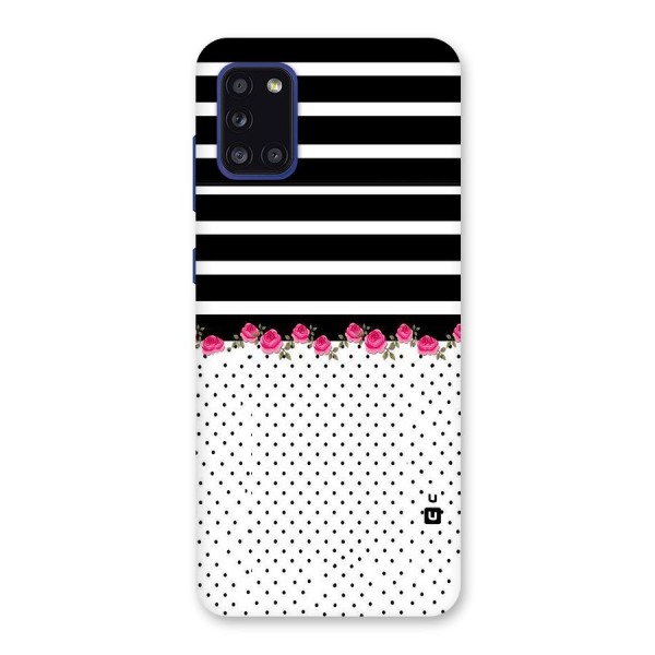 Classic Polka Stripes Back Case for Galaxy A31