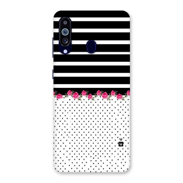 Classic Polka Stripes Back Case for Galaxy A60