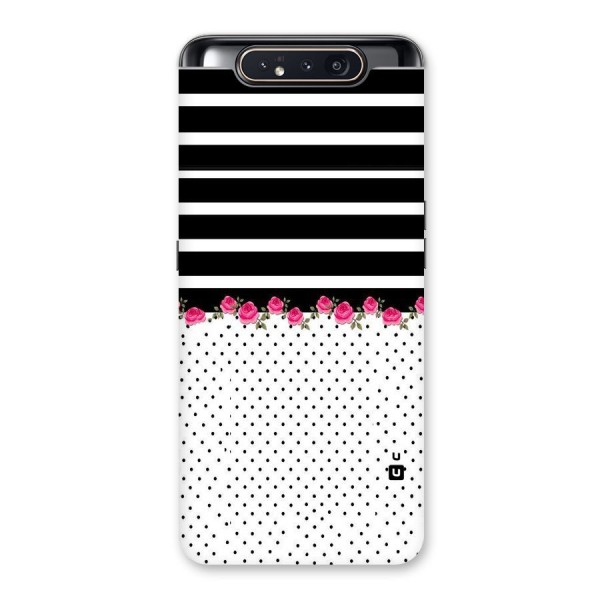 Classic Polka Stripes Back Case for Galaxy A80