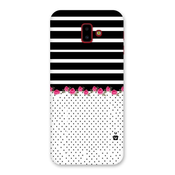 Classic Polka Stripes Back Case for Galaxy J6 Plus