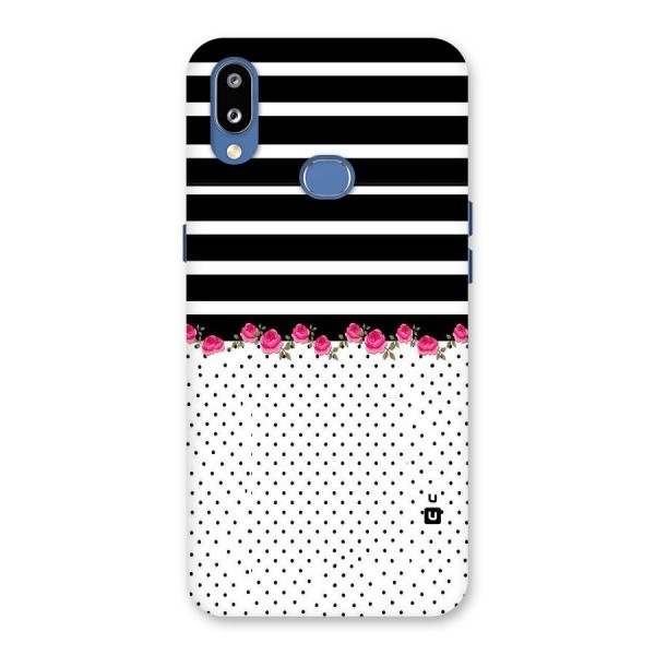 Classic Polka Stripes Back Case for Galaxy M01s