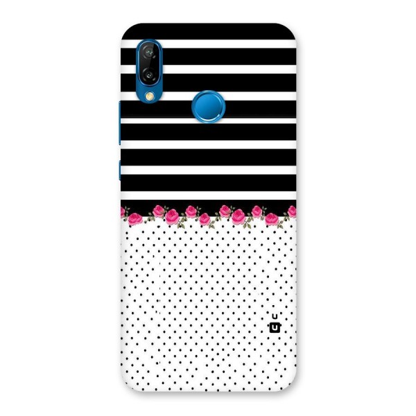 Classic Polka Stripes Back Case for Huawei P20 Lite