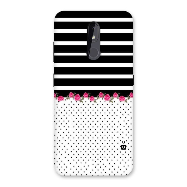 Classic Polka Stripes Back Case for Nokia 3.2