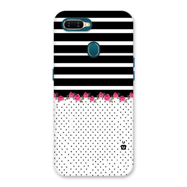 Classic Polka Stripes Back Case for Oppo A12