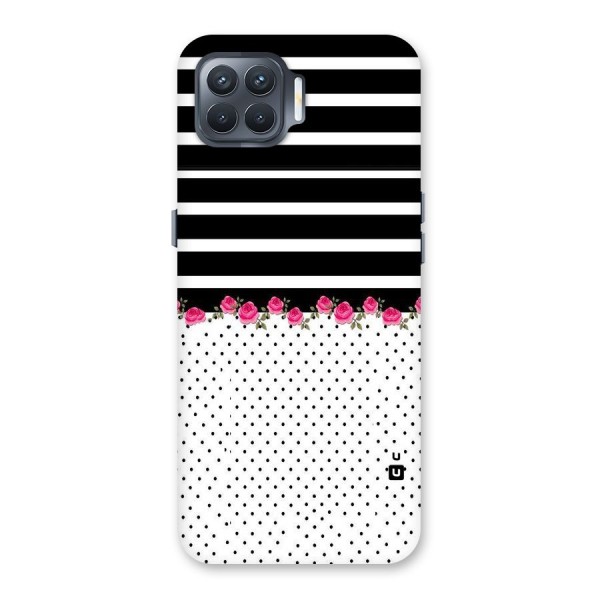 Classic Polka Stripes Back Case for Oppo F17 Pro