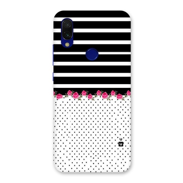 Classic Polka Stripes Back Case for Redmi 7