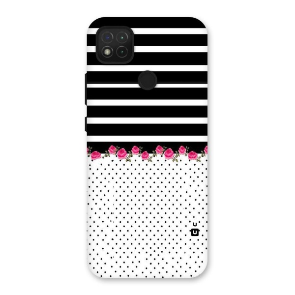 Classic Polka Stripes Back Case for Redmi 9C