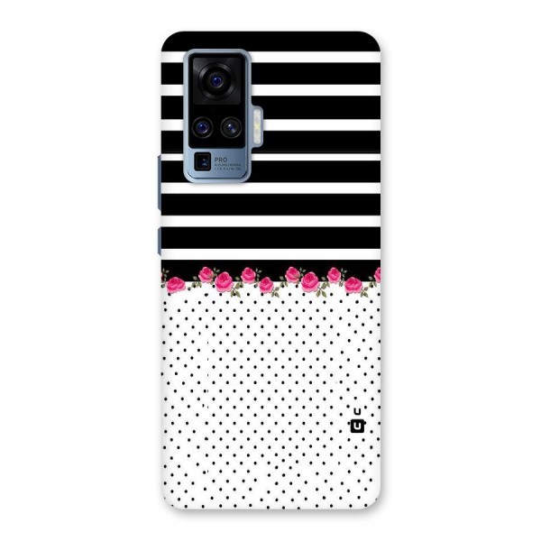 Classic Polka Stripes Back Case for Vivo X50 Pro