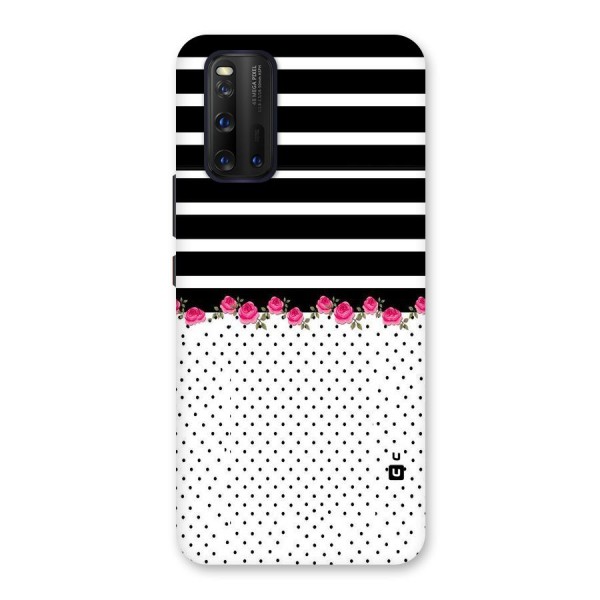 Classic Polka Stripes Back Case for Vivo iQOO 3