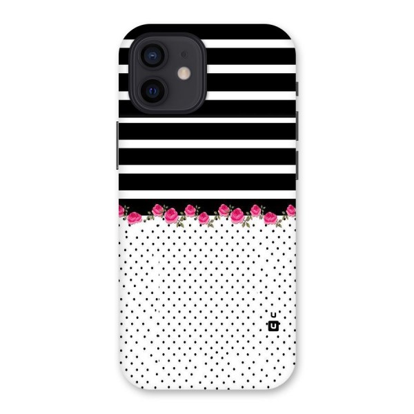 Classic Polka Stripes Back Case for iPhone 12