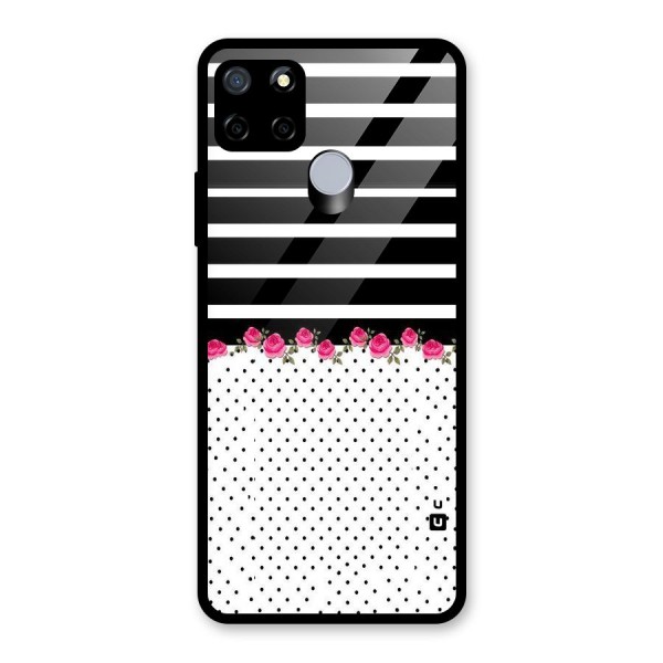 Classic Polka Stripes Glass Back Case for Realme C12