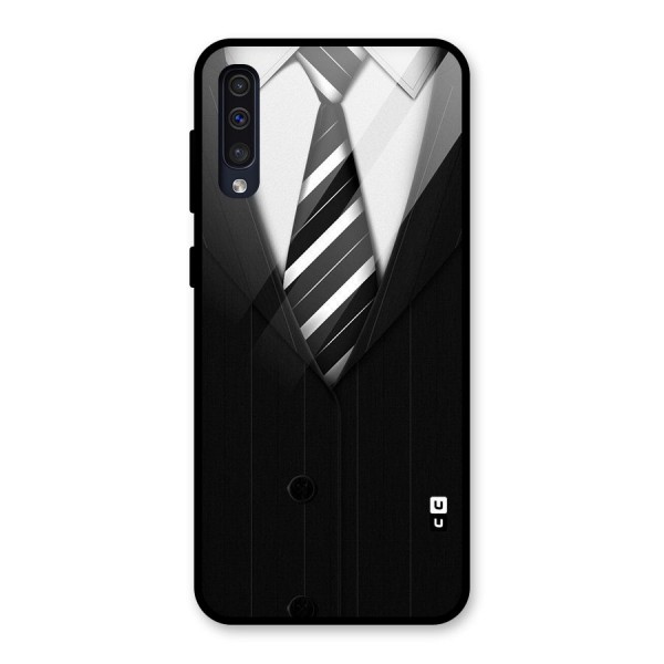 Classic Ready Suit Glass Back Case for Galaxy A50s