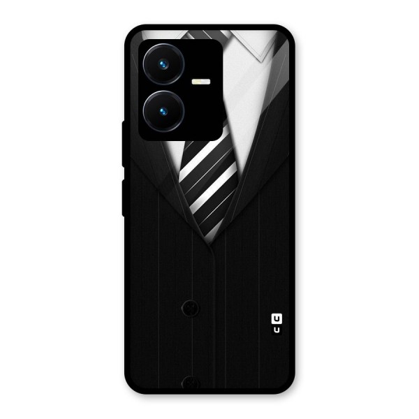 Classic Ready Suit Glass Back Case for Vivo Y22