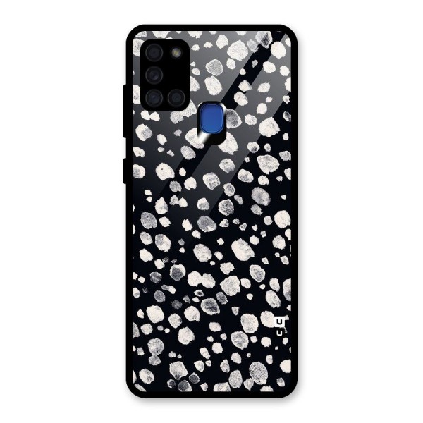 Classic Rocks Pattern Glass Back Case for Galaxy A21s