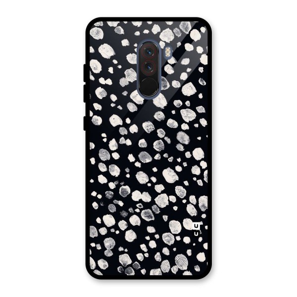 Classic Rocks Pattern Glass Back Case for Poco F1