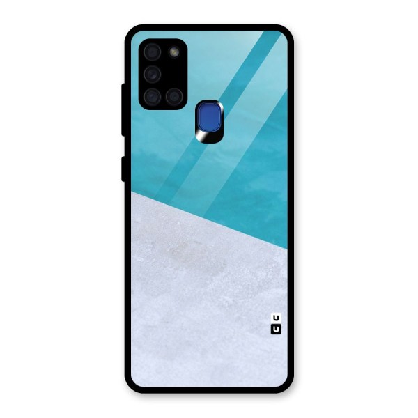 Classic Rug Design Glass Back Case for Galaxy A21s