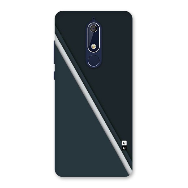 Classic Single Stripe Back Case for Nokia 5.1