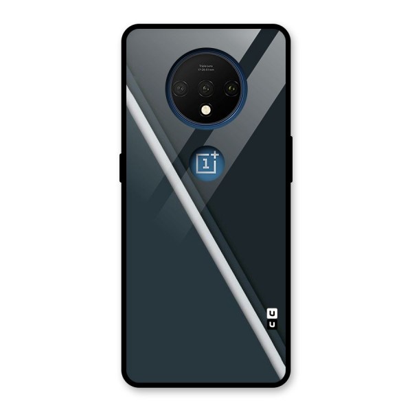 Classic Single Stripe Glass Back Case for OnePlus 7T