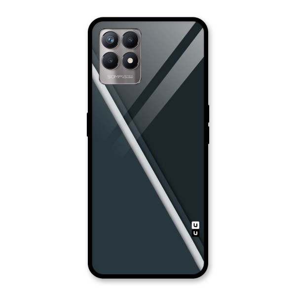 Classic Single Stripe Glass Back Case for Realme 8i