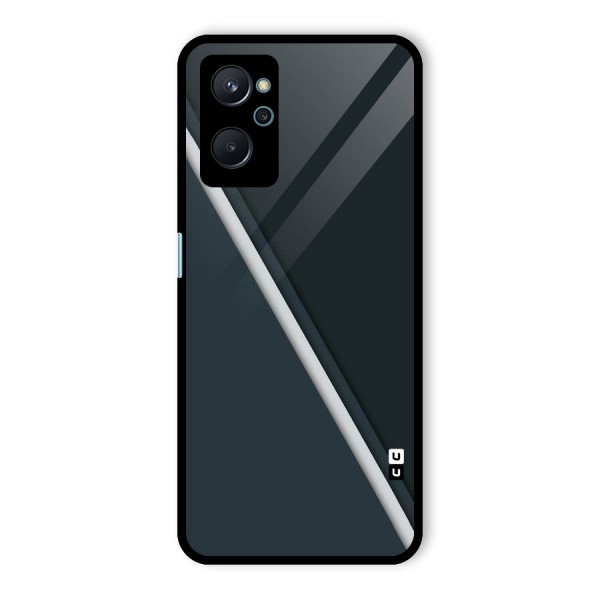 Classic Single Stripe Glass Back Case for Realme 9i