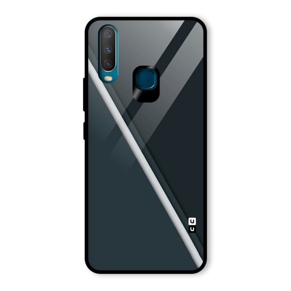 Classic Single Stripe Glass Back Case for Vivo Y12