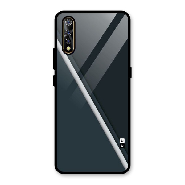 Classic Single Stripe Glass Back Case for Vivo Z1x